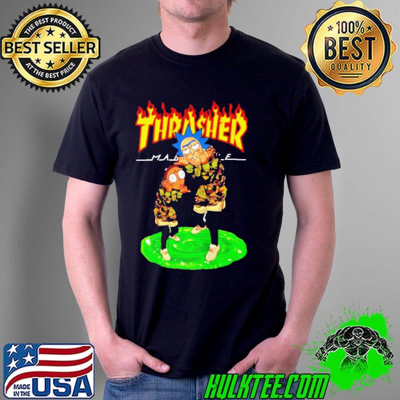 rick and morty thrasher shirt
