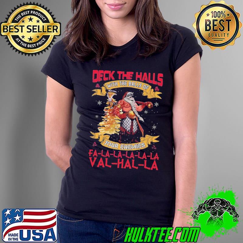 Premium Santa Claus Deck Valhalla With Skulls Of Glory Ugly Merry Christmas Shirt Ladies Tee Premium Santa Claus Deck Valhalla With Skulls Of Glory Ugly Merry Christmas Shirt Ladies Tee