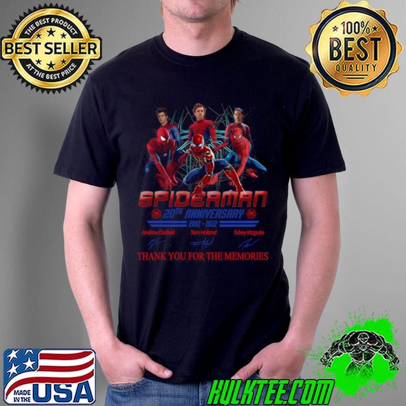 Premium Spiderman 20th anniversary 2002 2022 thank you for the memories Unisex Premium Spiderman 20th anniversary 2002 2022 thank you for the memories Unisex