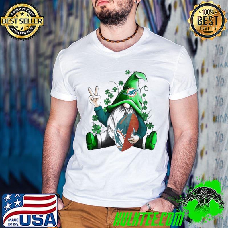 Premium St Patrick Gnome Hugs Miami Dolphins Football NFL Shirts