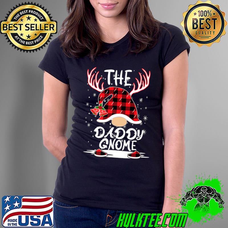 Premium The Daddy Gnome Christmas Red Plaid Hat Xmas Family Matching Premium T-Shirt Ladies Tee Premium The Daddy Gnome Christmas Red Plaid Hat Xmas Family Matching Premium T-Shirt Ladies Tee
