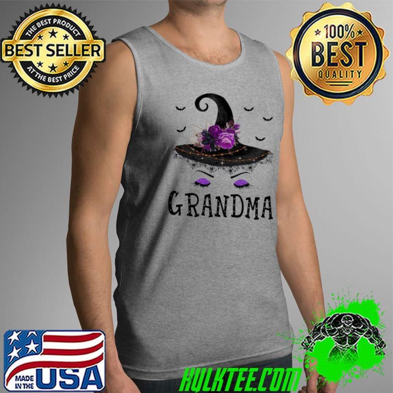 Pretty Grandma Witch Hat Halloween Shirt Tank Top Pretty Grandma Witch Hat Halloween Shirt Tank Top