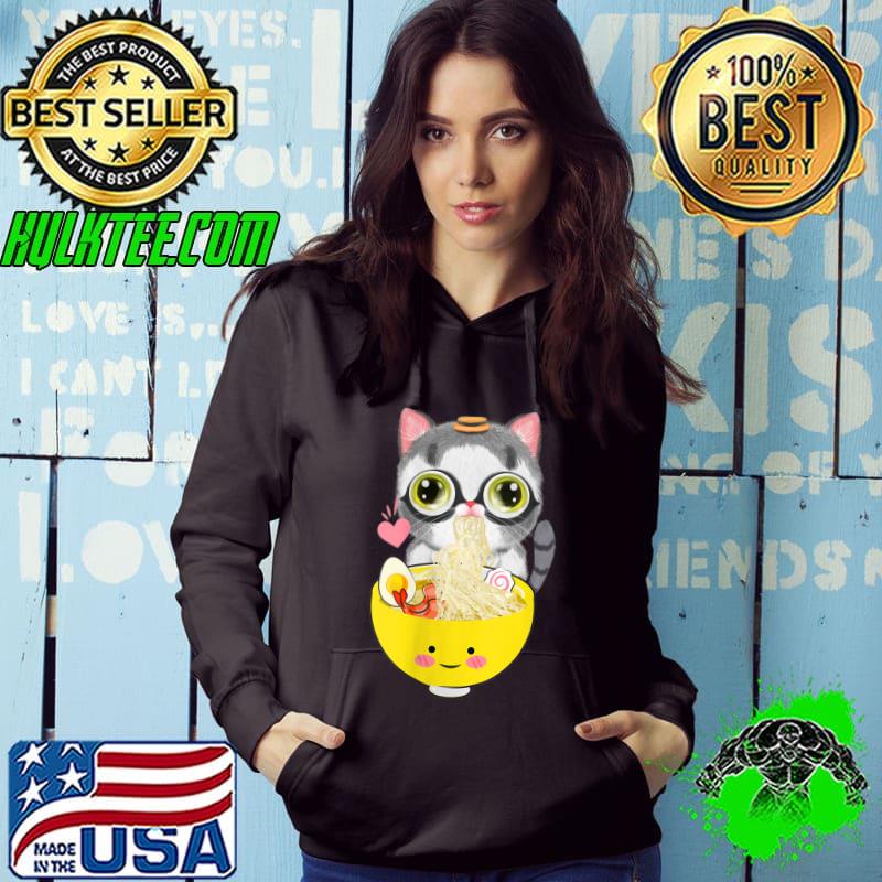 Ramen Cat Kawaii Anime Tee Japanese T-Shirt