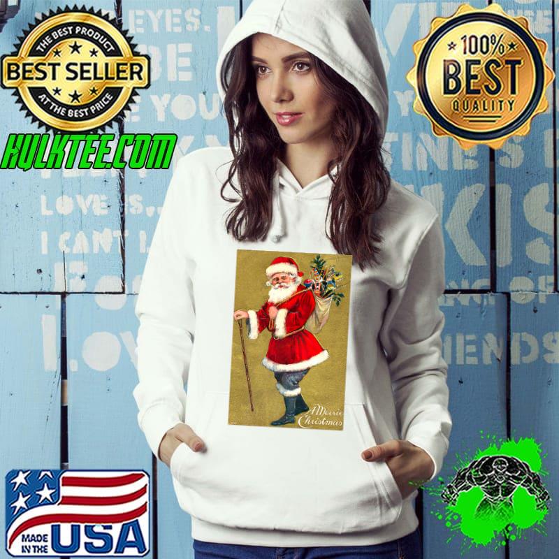 Retro vintage christmas before christmas gifts santa claus Premium T-Shirt