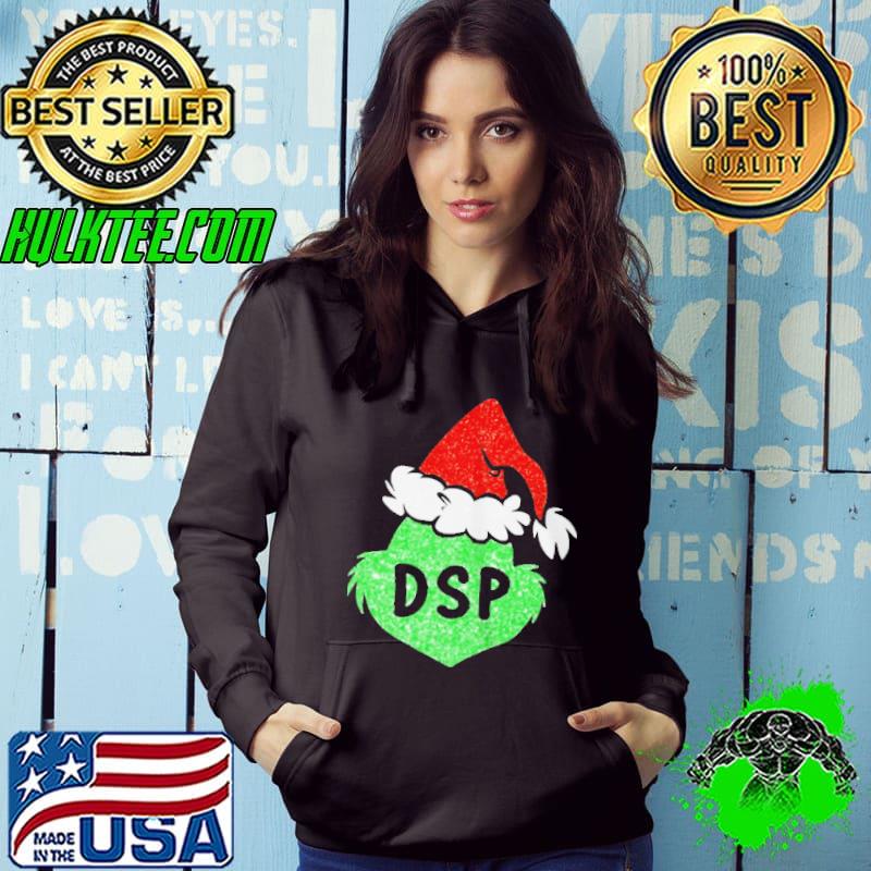 Santa grinch silhouette dsp christmas shirt