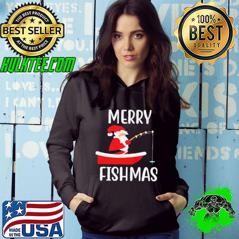 Santa merry fishmas shirt