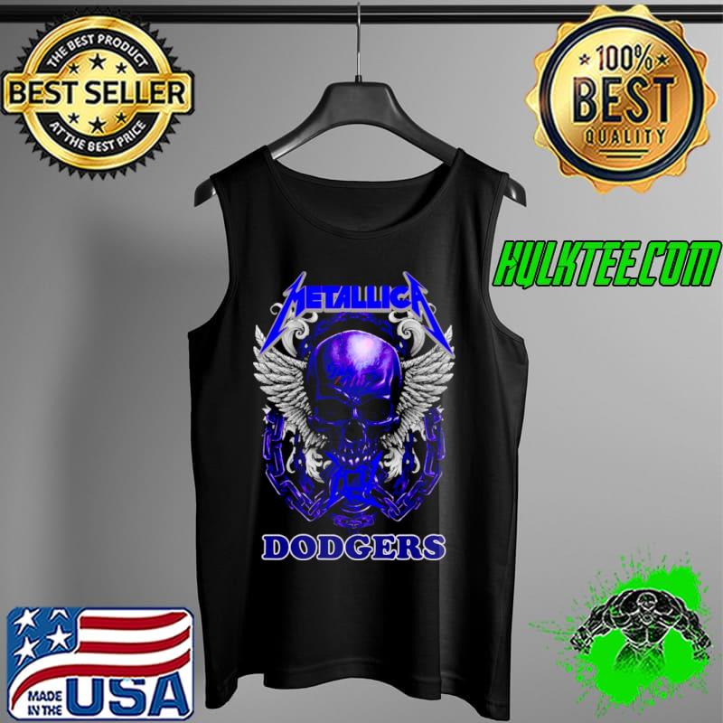 Skull Metallica Los Angeles Dodgers 2021 Tank Top Skull Metallica Los Angeles Dodgers 2021 Tank Top