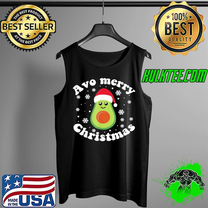 T-Shirt Avocado Christmas Avo Merry Plaid Santa Hat Vegan KETO Cute Classic Tank Top T-Shirt Avocado Christmas Avo Merry Plaid Santa Hat Vegan KETO Cute Classic Tank Top