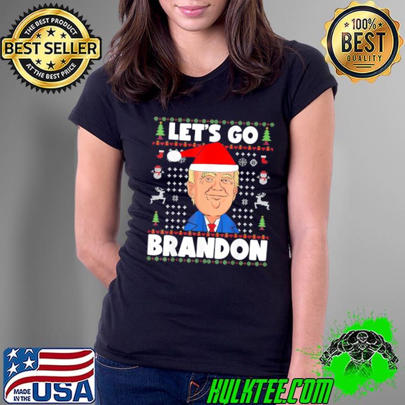 T-Shirt Let’s Go Brandon Santa Trump Ugly Christmas Sweater 2022 Ladies Tee T-Shirt Let’s Go Brandon Santa Trump Ugly Christmas Sweater 2022 Ladies Tee
