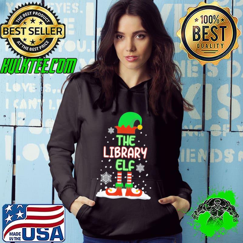 The Library Elf books lover Family Matching Christmas Pajama T-Shirt