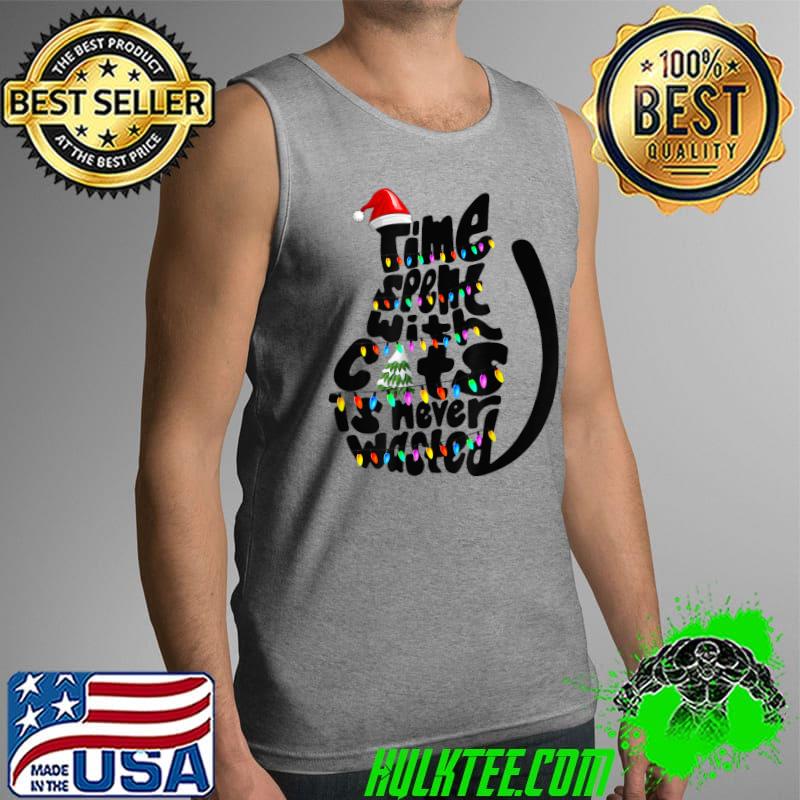 Time spent with cat is never wasted Gift for Cat lover Tee T-Shirt Tank Top Time spent with cat is never wasted Gift for Cat lover Tee T-Shirt Tank Top