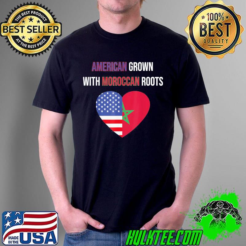Top American Grown with Moroccan Roots T-Shirt Unisex Top American Grown with Moroccan Roots T-Shirt Unisex