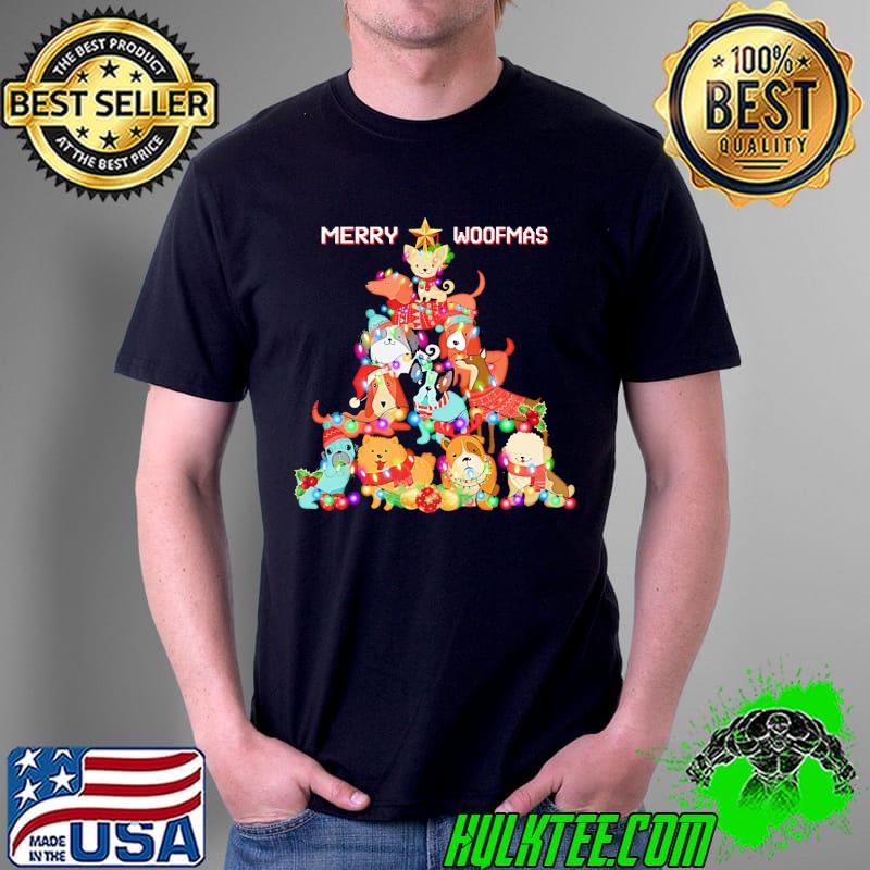 Top Dog Merry Woofmas Christmas Tree Shirt Unisex Top Dog Merry Woofmas Christmas Tree Shirt Unisex