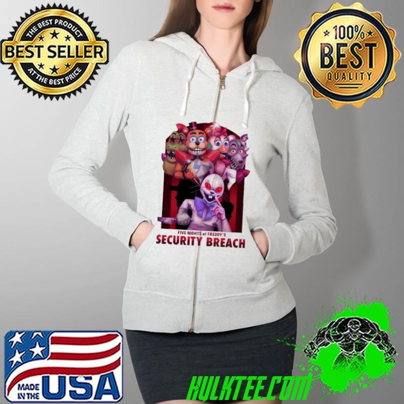 Top Five Nights At Freddy’s Security Breach Survival Game Unisex T-Shirt Full Zip Hooded Top Five Nights At Freddy’s Security Breach Survival Game Unisex T-Shirt Full Zip Hooded
