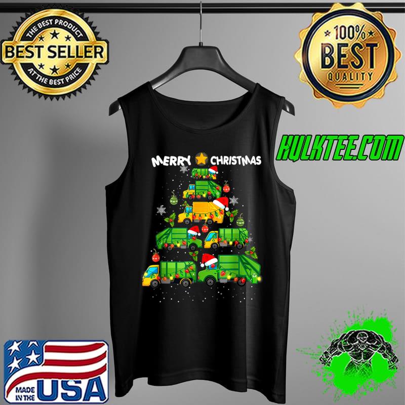 Top Funny Xmas Boys Kids Garbage Truck Christmas Tree Ornament T-Shirt Tank Top Top Funny Xmas Boys Kids Garbage Truck Christmas Tree Ornament T-Shirt Tank Top