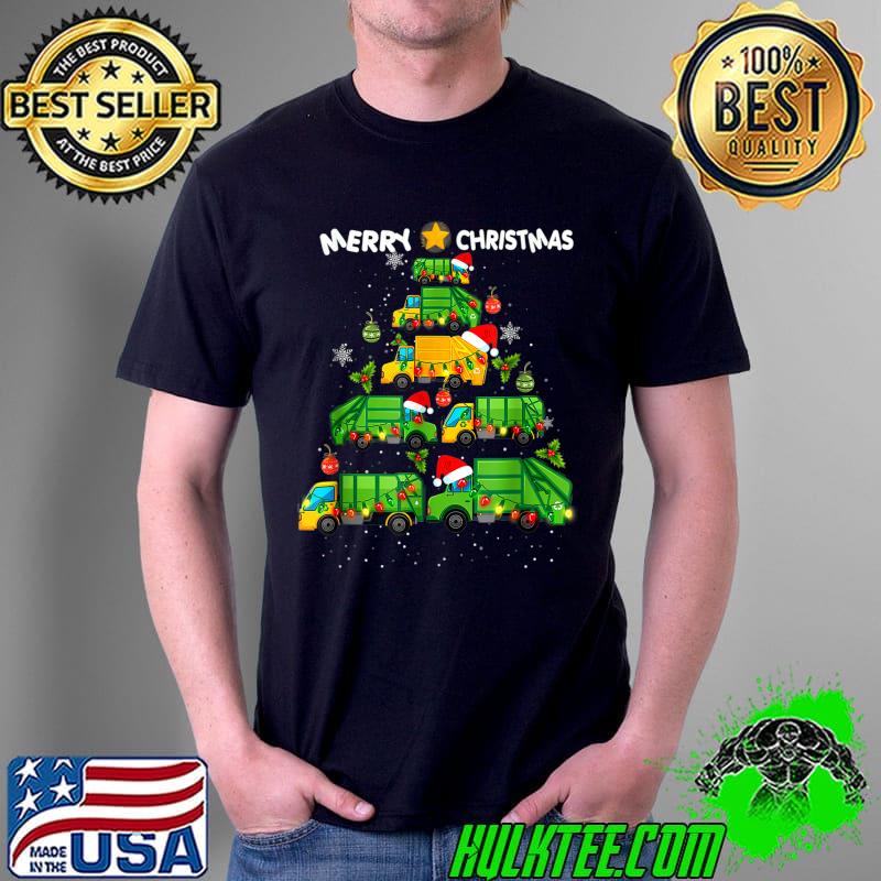Top Funny Xmas Boys Kids Garbage Truck Christmas Tree Ornament T-Shirt Unisex Top Funny Xmas Boys Kids Garbage Truck Christmas Tree Ornament T-Shirt Unisex