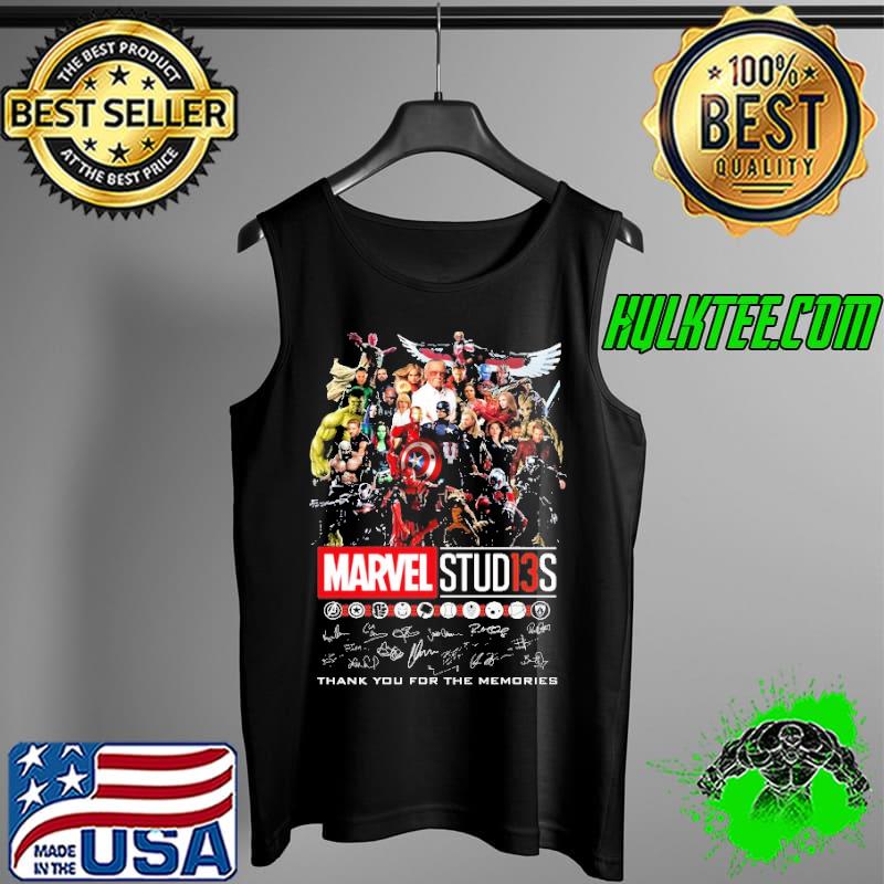 Top Marvel studios thank you for the memories signatures captain american hulk wonder superman Tank Top Top Marvel studios thank you for the memories signatures captain american hulk wonder superman Tank Top
