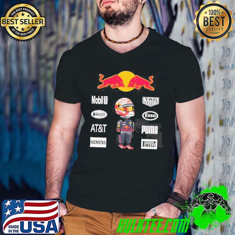 Top Max Verstappen Red Bull Honda Puma Siemens Esso Tag Heuer Shirt