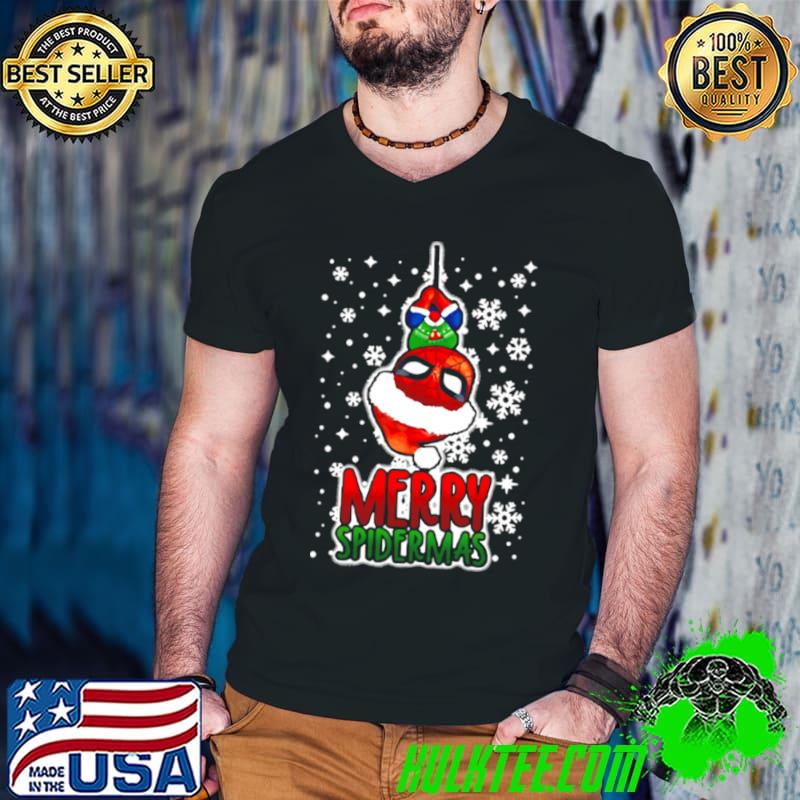 Top Merry Spidermas Christmas Sweater Shirt