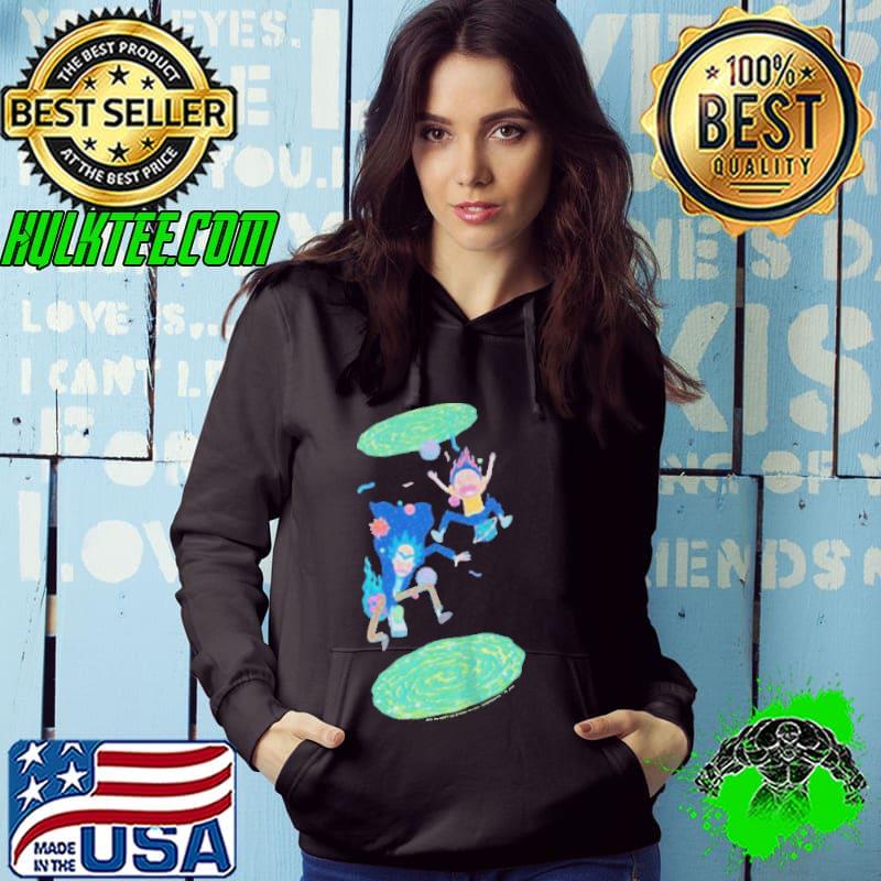 Top Rick and morty portal jump Hoodie Top Rick and morty portal jump Hoodie