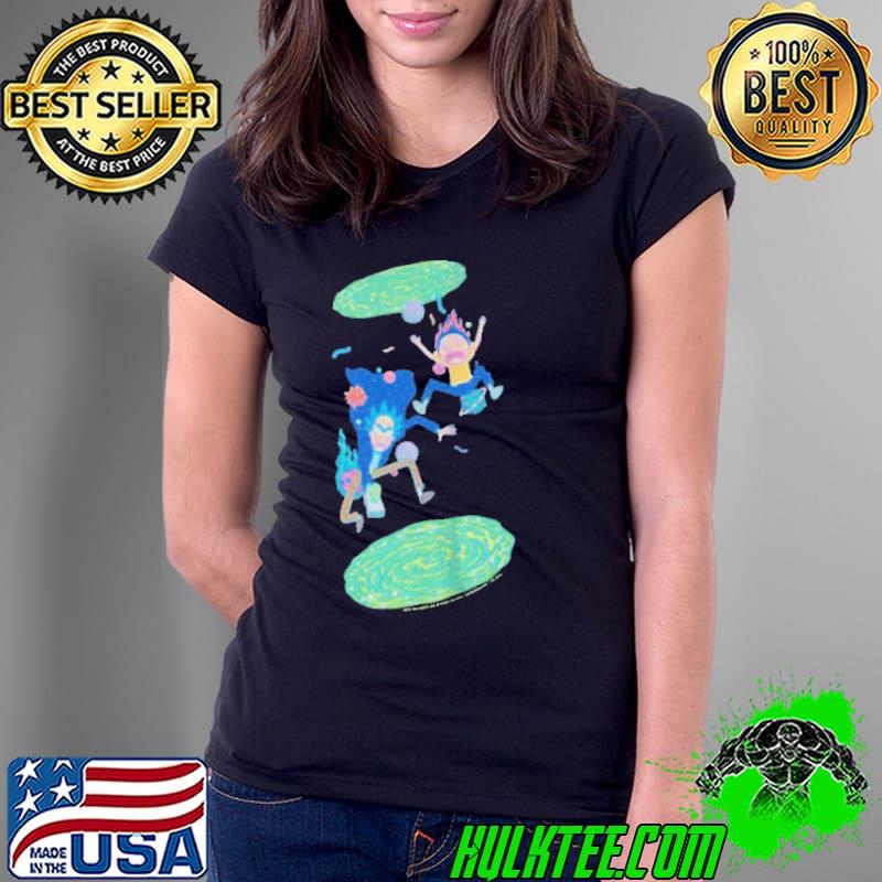 Top Rick and morty portal jump Ladies Tee Top Rick and morty portal jump Ladies Tee