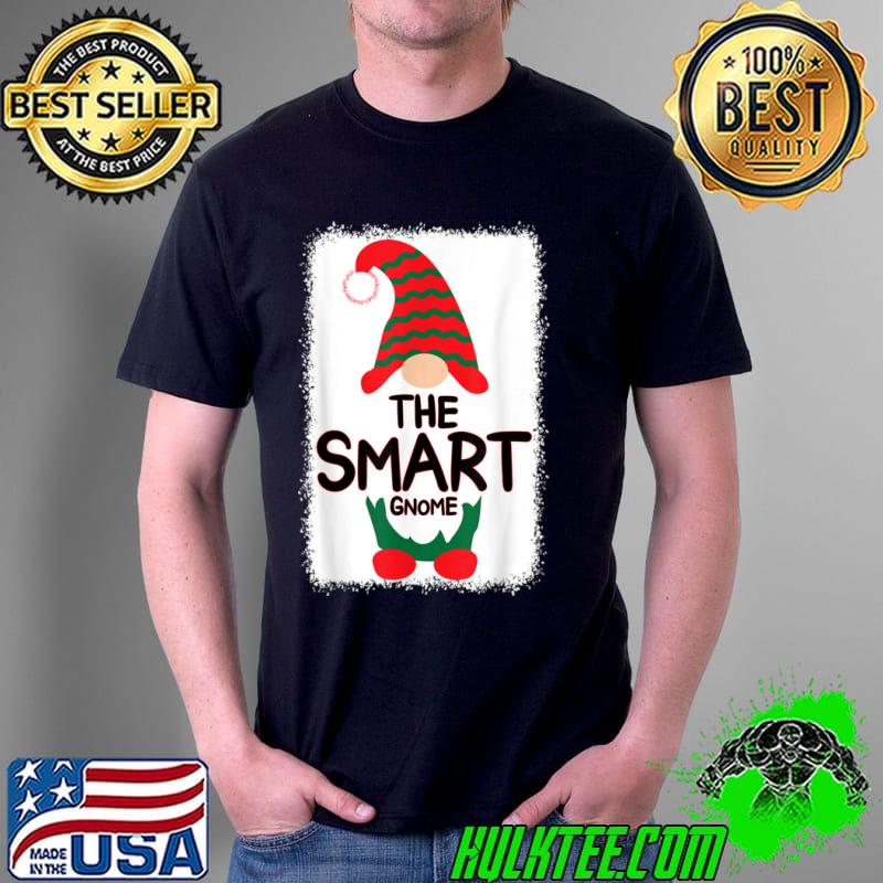 Top The Smart Gnome Matching Family Christmas Pajamas Bleached T Shirt Unisex Top The Smart Gnome Matching Family Christmas Pajamas Bleached T Shirt Unisex