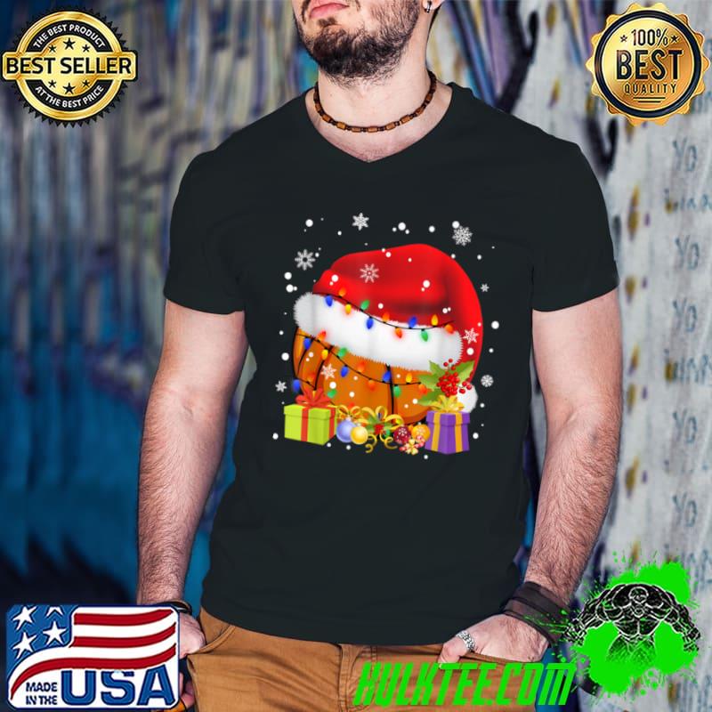 Top Xmas Light This Is My Christmas Pajama Basketball Lover T Shirt