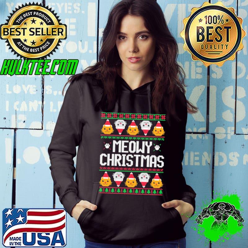 Ugly Christmas Cat Lover Unisex Sweatshirt