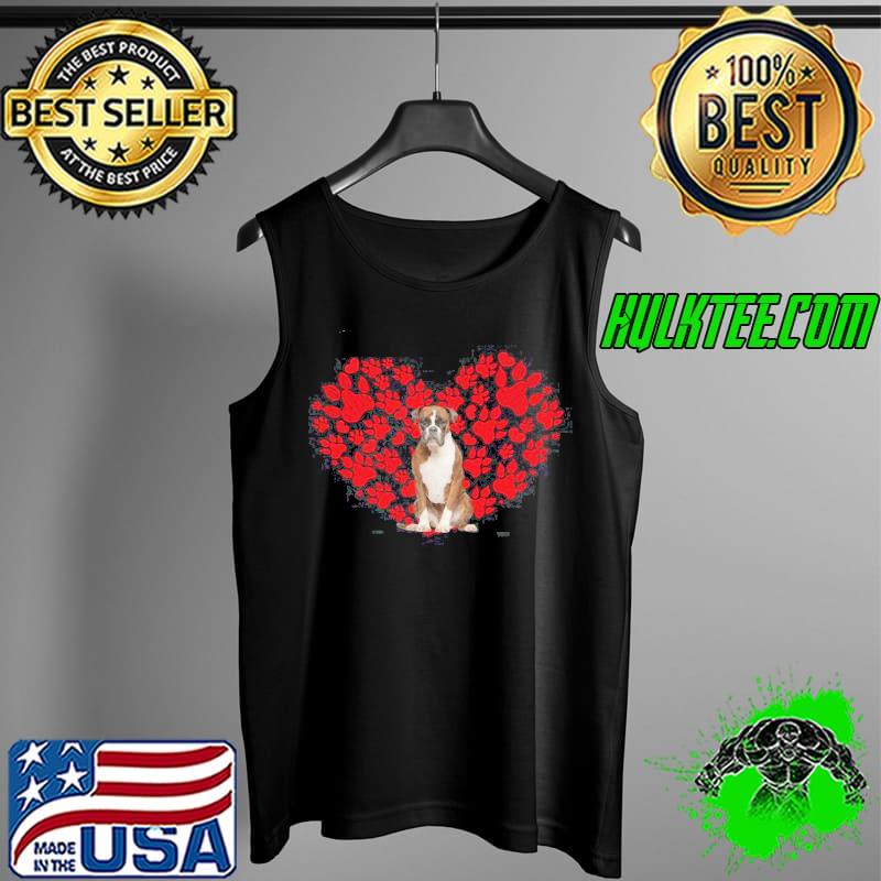 Valentines Day Boxer Dog Lover Heart Paw Unisex Sweat Tank Top Valentines Day Boxer Dog Lover Heart Paw Unisex Sweat Tank Top