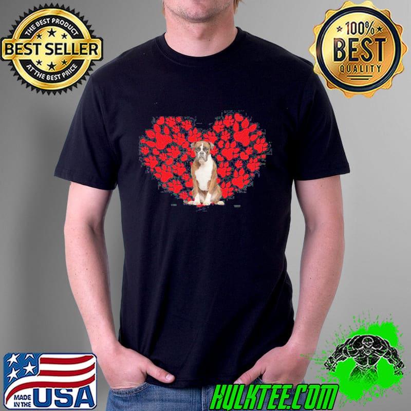 Valentines Day Boxer Dog Lover Heart Paw Unisex Sweat Unisex Valentines Day Boxer Dog Lover Heart Paw Unisex Sweat Unisex