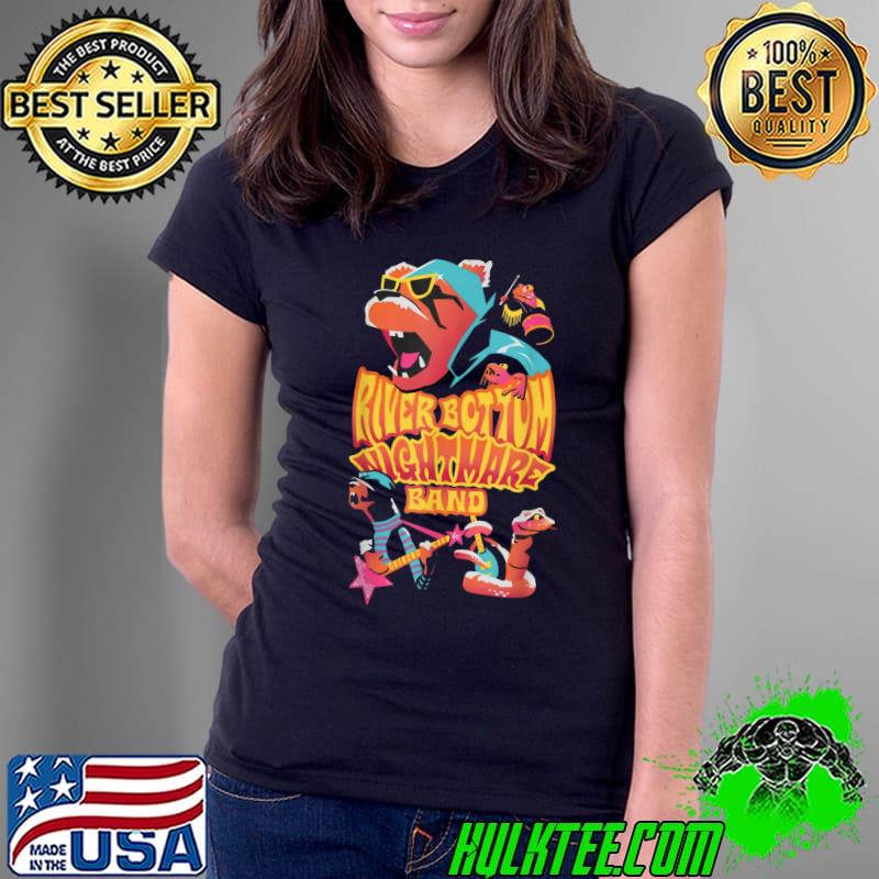 Vintage 1977 Emmet Otter Jug-Band Cartoon Funny Merry Xmas T-Shirt Ladies Tee Vintage 1977 Emmet Otter Jug-Band Cartoon Funny Merry Xmas T-Shirt Ladies Tee