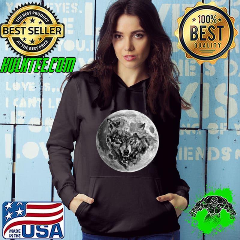 Wolf Motif Pack Moon Wild Lupus Colorful Design Wolves Shirt