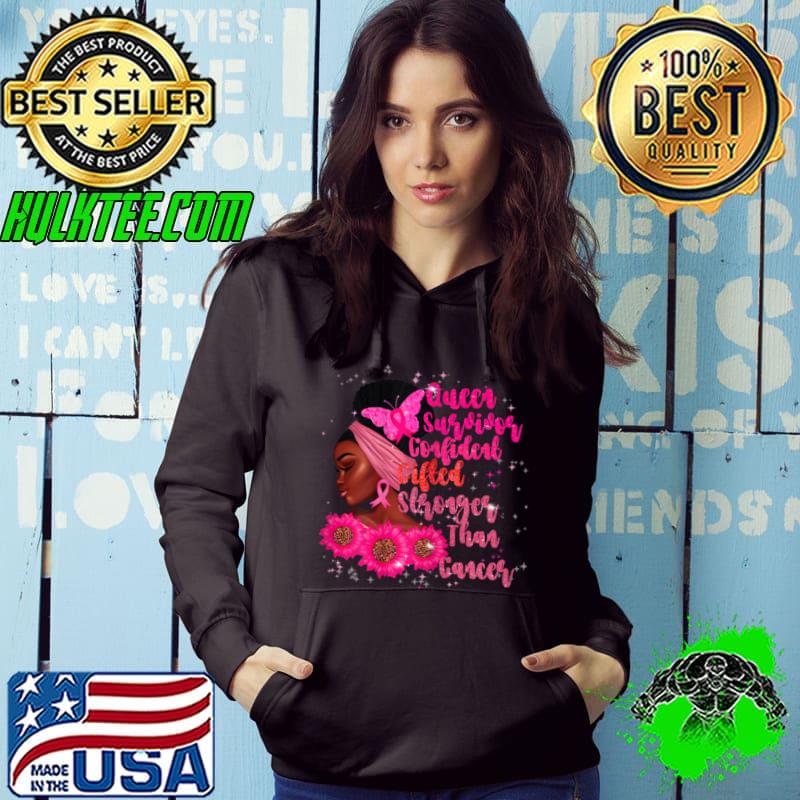 Womens Queens Wear Pink Breast Cancer Awareness Ribbon Support Girl T Shirt