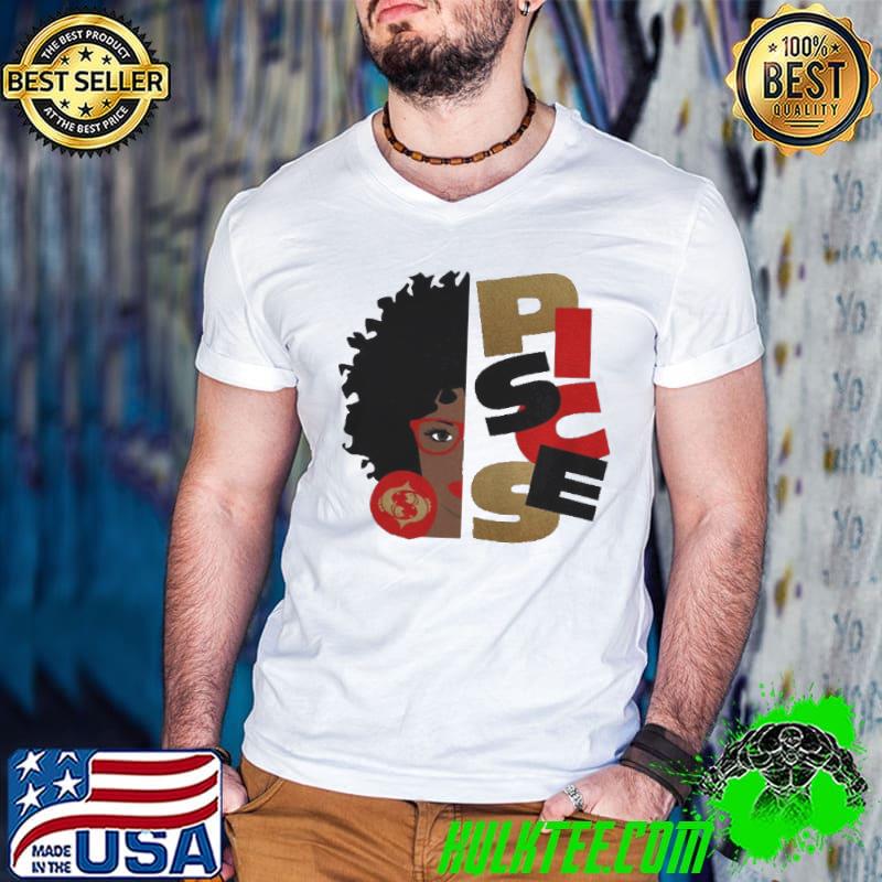 Zodiac Black Girl Pisces Shirt Guys V Neck Zodiac Black Girl Pisces Shirt Guys V Neck