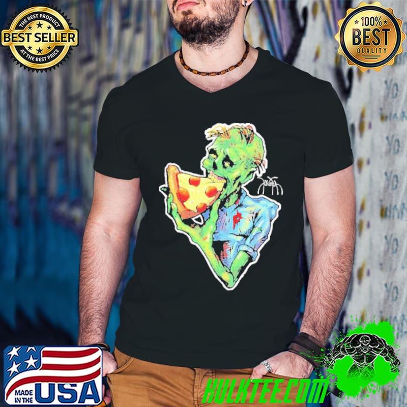 Zombie eat Pizza shirt