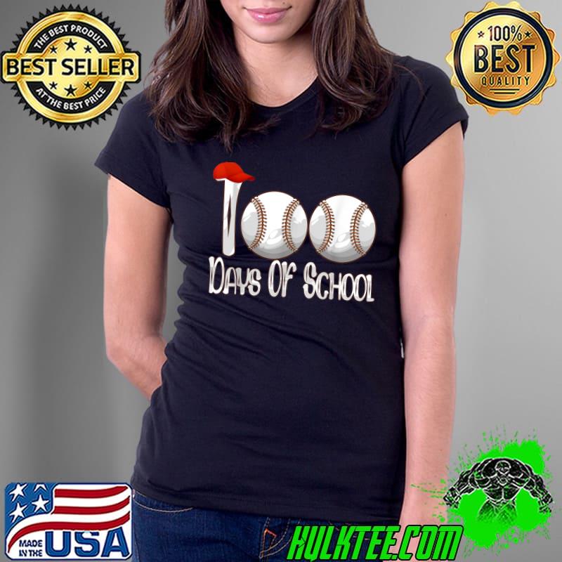 100 Days Of School Baseball Hats Happy Day Of School Boys T-Shirt Ladies Tee 100 Days Of School Baseball Hats Happy Day Of School Boys T-Shirt Ladies Tee