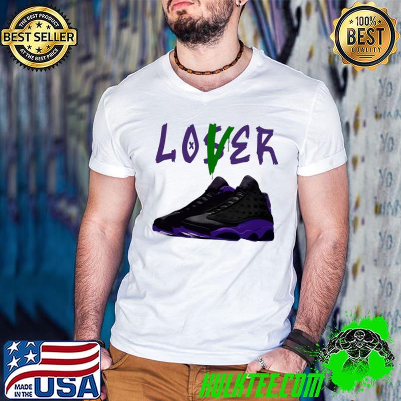 Awesome Court Purple 13s Tee To Match Loser Lover Shoes Dripping T-shirt