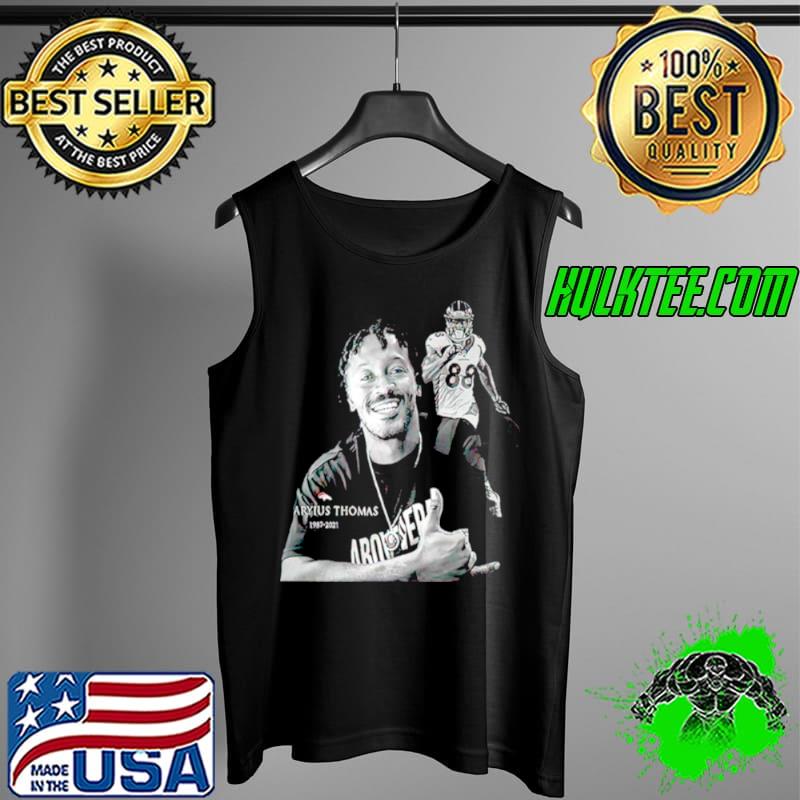 Awesome Demaryius Thomas Denver Broncos Black And White Tank Top Awesome Demaryius Thomas Denver Broncos Black And White Tank Top