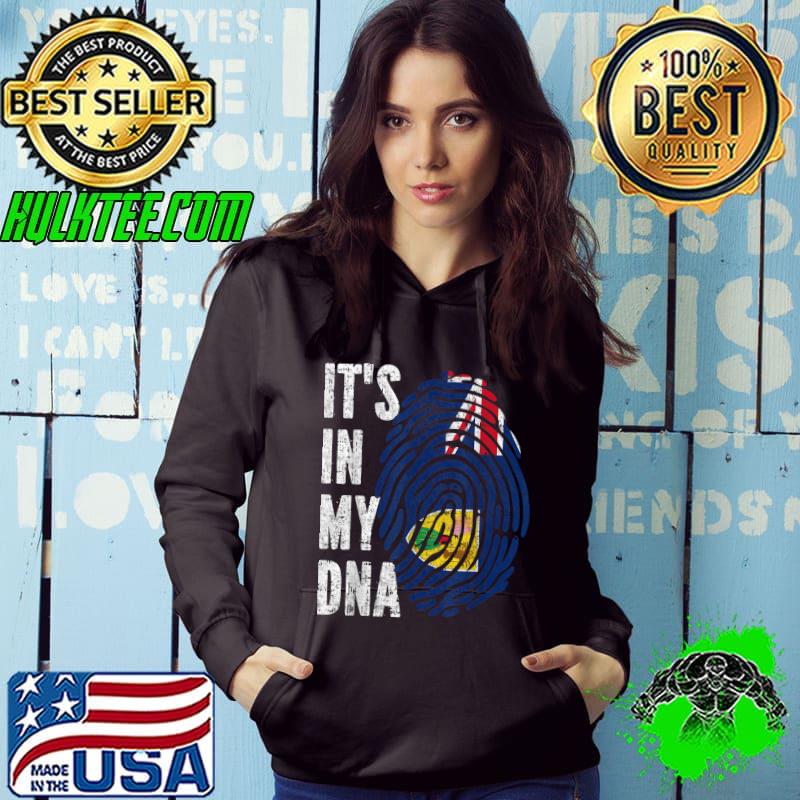 Awesome IT'S IN MY DNA Turks and Caicos Islands Flag Men Women Kids T-Shirt