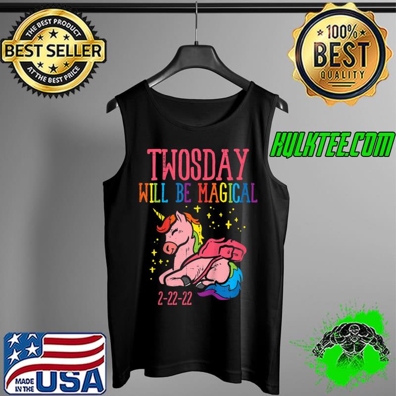 Awesome Kids Twosday Will Be Magical 2-22-22 Twos Day 2022 Girls Kids T-Shirt Tank Top Awesome Kids Twosday Will Be Magical 2-22-22 Twos Day 2022 Girls Kids T-Shirt Tank Top