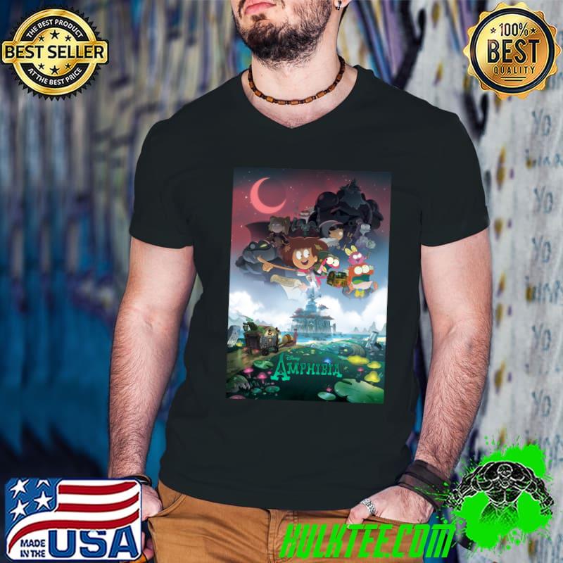 Best Amphibia Disney cartoon T-Shirt Guys V Neck Best Amphibia Disney cartoon T-Shirt Guys V Neck