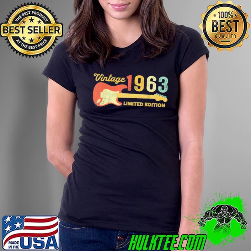 Best Best of 1963 Birthday – Guitar lovers 59th Birthday T-Shirt Ladies Tee Best Best of 1963 Birthday – Guitar lovers 59th Birthday T-Shirt Ladies Tee