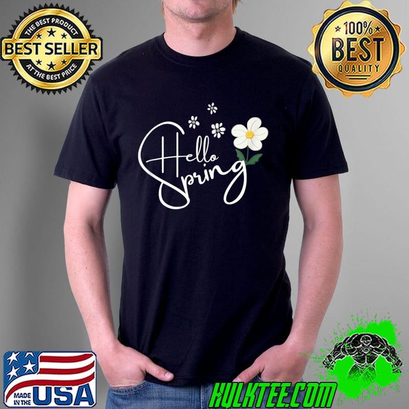 Best Hello Spring - Cute Daisy Vintage Floral Tee T-Shirt Unisex Best Hello Spring - Cute Daisy Vintage Floral Tee T-Shirt Unisex