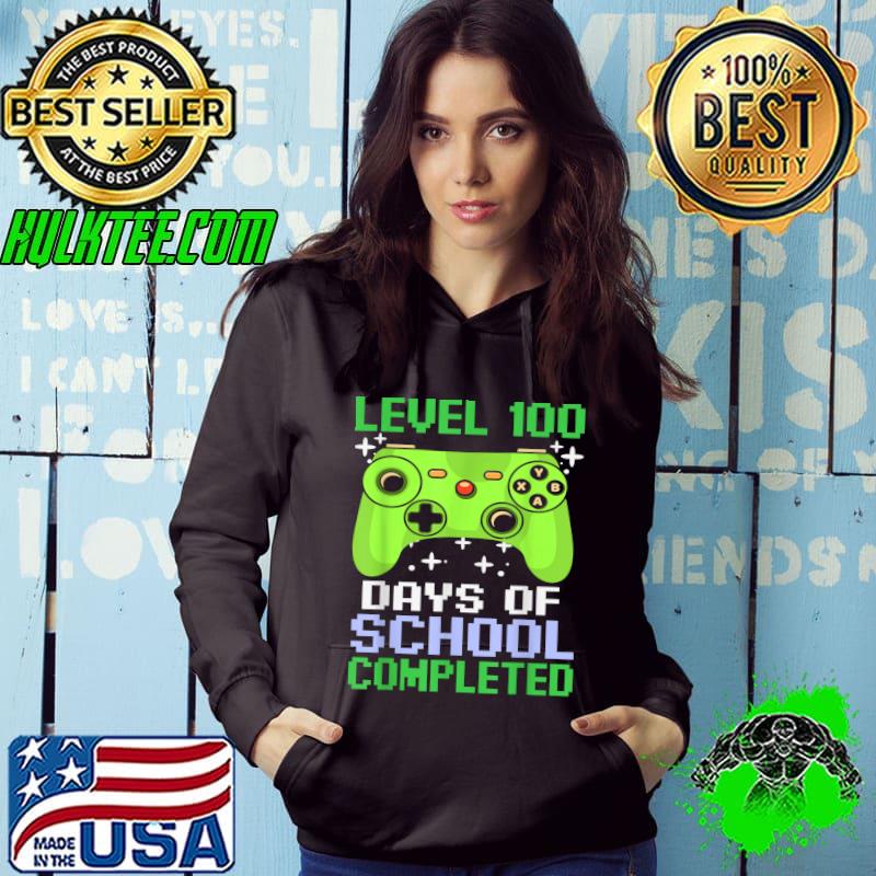 Best Video Gamer Student 100th Day Teacher 100 Days of School Kid T-Shirt