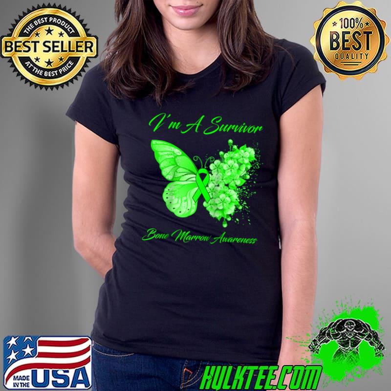 Butterfly I’m A Survivor Bone Marrow Awareness T- Ladies Tee Butterfly I’m A Survivor Bone Marrow Awareness T- Ladies Tee