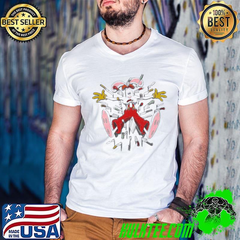 Cartoon Rabbit Knives Out Roger Shirt