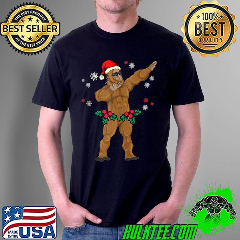 Conspiracy Theory Cryptozoology Christmas Dabbing Bigfoot T- Unisex Conspiracy Theory Cryptozoology Christmas Dabbing Bigfoot T- Unisex