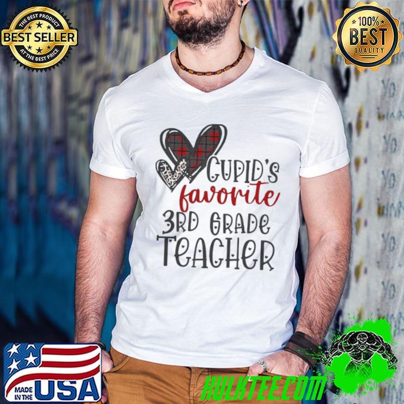 Cupid’s Favorite 3rd Grade Teacher Valentine’s Day Shirt