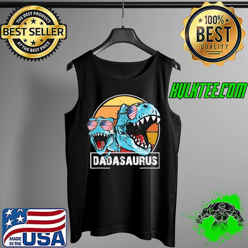 Daddy Saurus T rex Men Father's Day Family Matching T- Tank Top Daddy Saurus T rex Men Father's Day Family Matching T- Tank Top