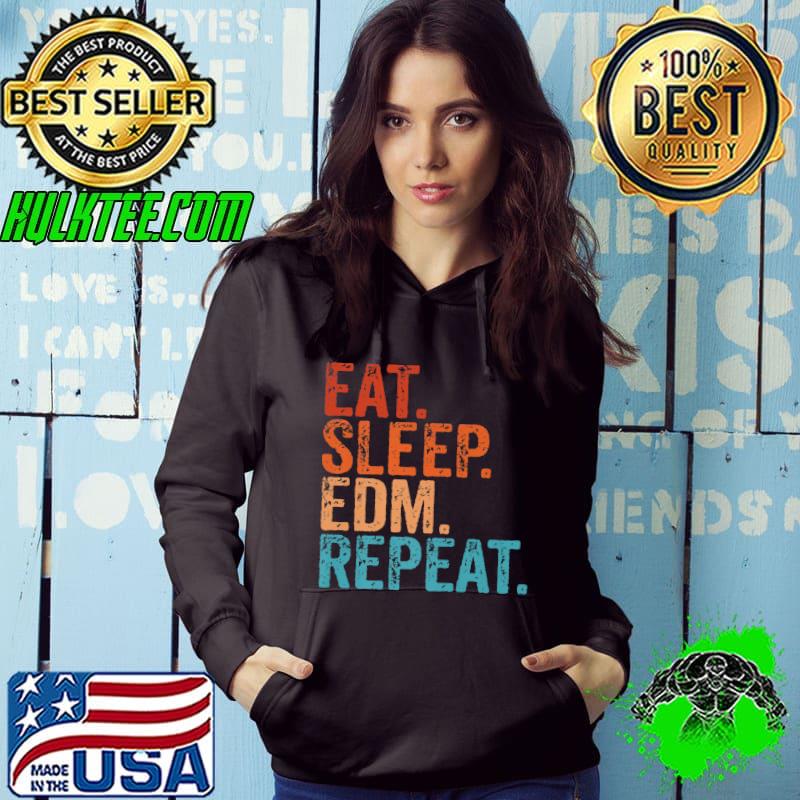 Eat Sleep EDM Repeat Funny Electronic Dance Music Vintage Premium T-Shirt